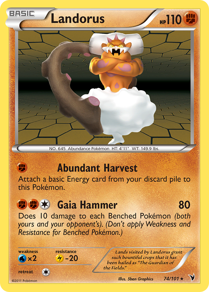 Landorus - Noble Victories - #74 - Pokemon TCG card