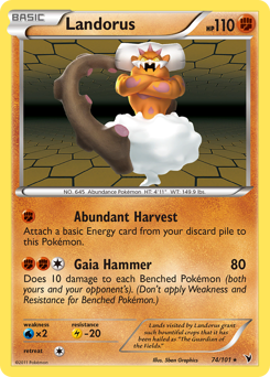 Landorus #74 Landorus - Noble Victories - #74 - Pokemon TCG card