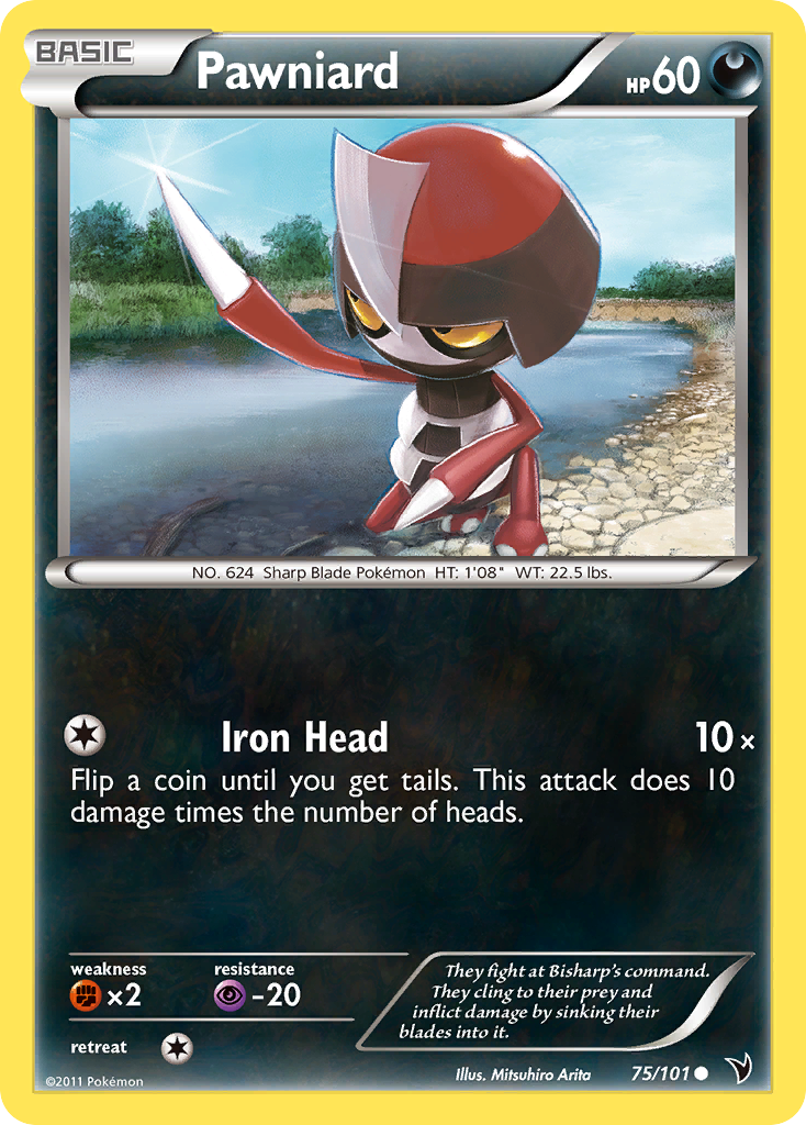 Pawniard - Noble Victories - #75 - Pokemon TCG card