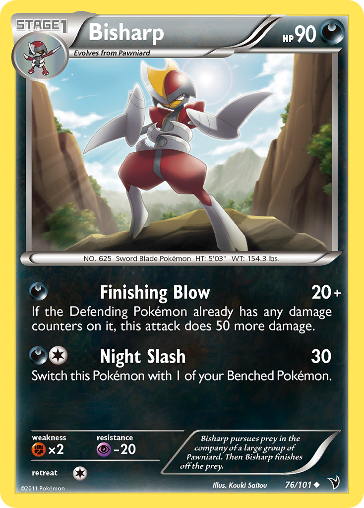 Bisharp - Noble Victories - #76 - Pokemon TCG card