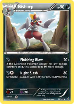 Bisharp #76 Bisharp - Noble Victories - #76 - Pokemon TCG card