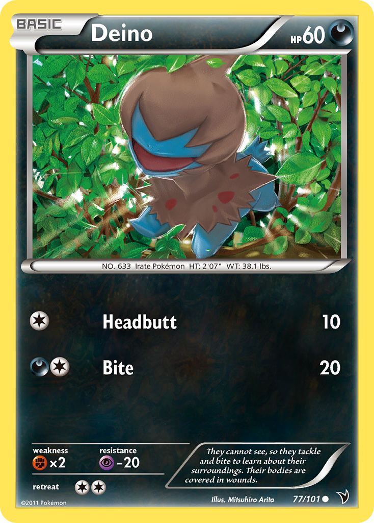 Deino - Noble Victories - #77 - Pokemon TCG card