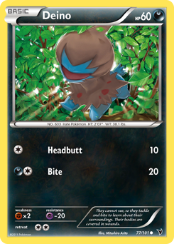 Deino #77 Deino - Noble Victories - #77 - Pokemon TCG card