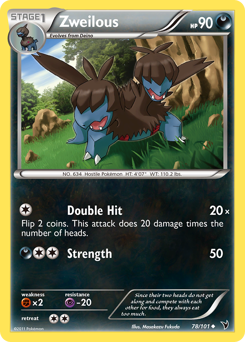 Zweilous #78 Zweilous - Noble Victories - #78 - Pokemon TCG card