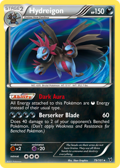 Hydreigon #79 Hydreigon - Noble Victories - #79 - Pokemon TCG card