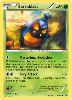 Karrablast #8 Karrablast - Noble Victories - #8 - Pokemon TCG card