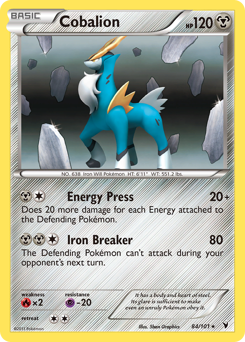Cobalion #84 Cobalion - Noble Victories - #84 - Pokemon TCG card
