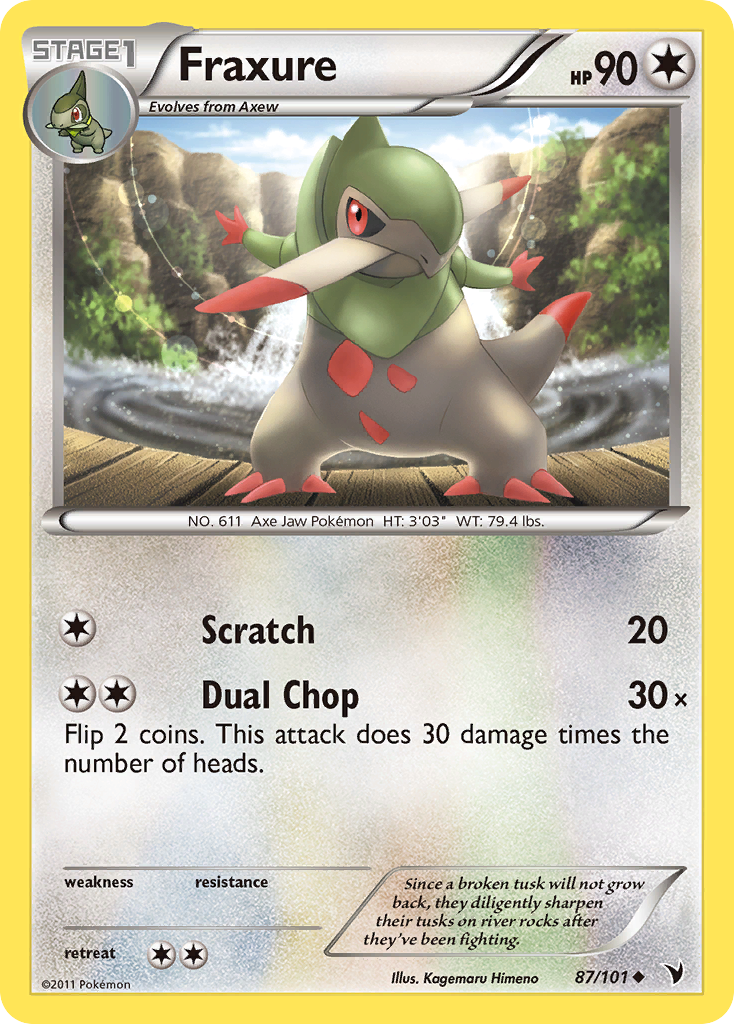 Fraxure - Noble Victories - #87 - Pokemon TCG card