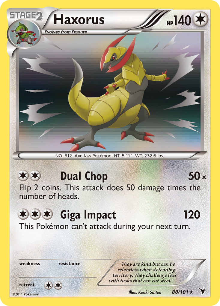Haxorus - Noble Victories - #88 - Pokemon TCG card