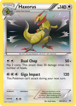 Haxorus #88 Haxorus - Noble Victories - #88 - Pokemon TCG card