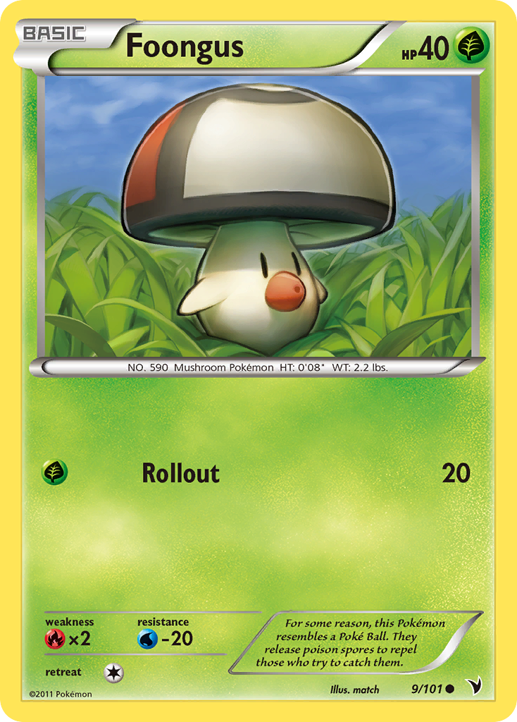 Foongus - Noble Victories - #9 - Pokemon TCG card
