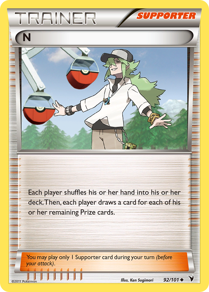 N - Noble Victories - #92 - Pokemon TCG card