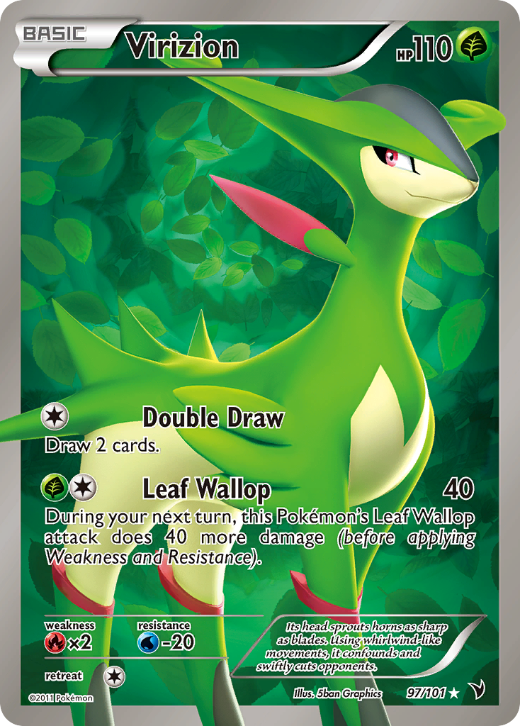 Virizion - Noble Victories - #97 - Pokemon TCG card