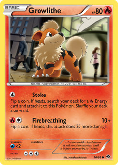 Growlithe - Next Destinies - #10 - Pokemon TCG card