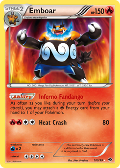 Emboar - Next Destinies - #100 - Pokemon TCG card