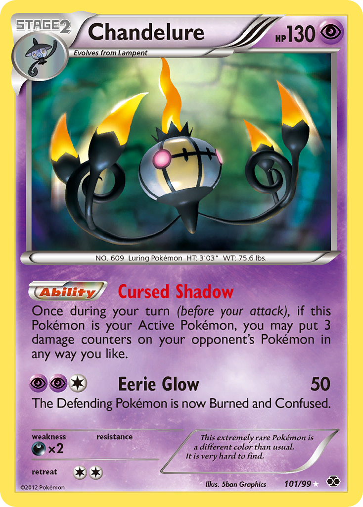 Chandelure - Next Destinies - #101 - Pokemon TCG card