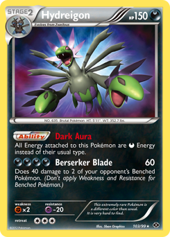 Hydreigon #103 Hydreigon - Next Destinies - #103 - Pokemon TCG card