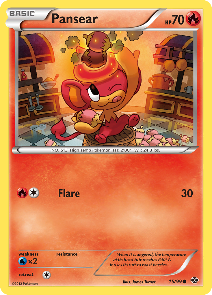 Pansear - Next Destinies - #15 - Pokemon TCG card