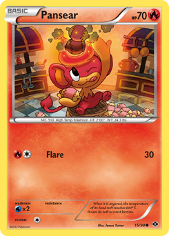 Pansear #15 Pansear - Next Destinies - #15 - Pokemon TCG card