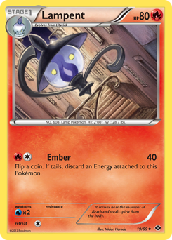 Lampent #19 Lampent - Next Destinies - #19 - Pokemon TCG card