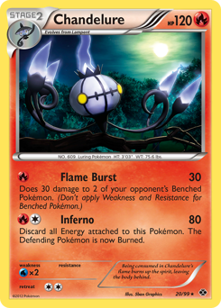 Chandelure - Next Destinies - #20 - Pokemon TCG card