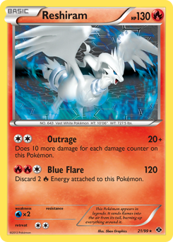 Reshiram #21 Reshiram - Next Destinies - #21 - Pokemon TCG card