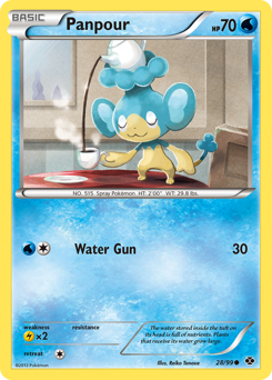 Panpour - Next Destinies - #28 - Pokemon TCG card