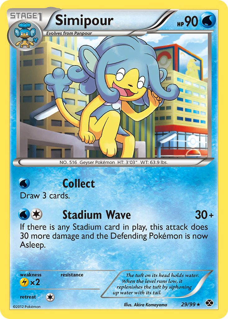 Simipour - Next Destinies - #29 - Pokemon TCG card