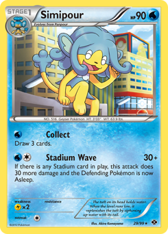 Simipour #29 Simipour - Next Destinies - #29 - Pokemon TCG card