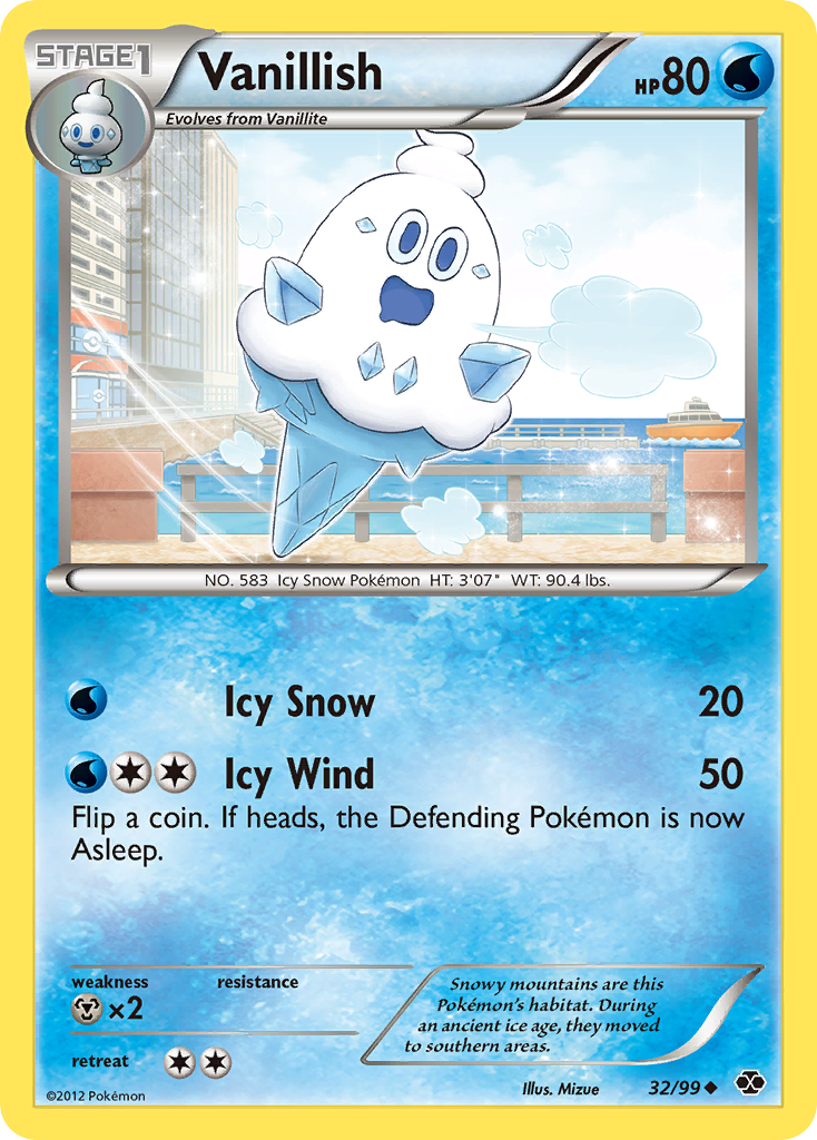 Vanillish - Next Destinies - #32 - Pokemon TCG card