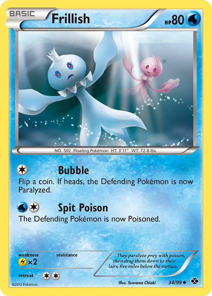 Frillish - Next Destinies - #34 - Pokemon TCG card
