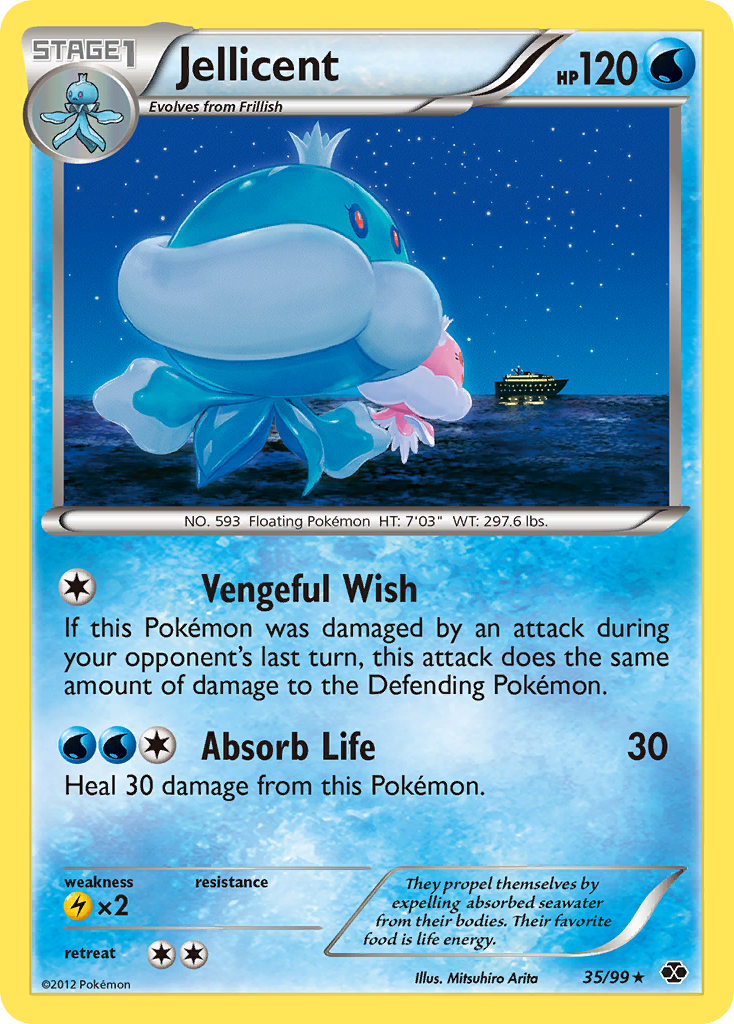 Jellicent - Next Destinies - #35 - Pokemon TCG card