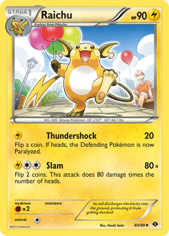 Raichu #40 Raichu - Next Destinies - #40 - Pokemon TCG card