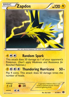 Zapdos - Next Destinies - #41 - Pokemon TCG card