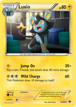 Luxio #44 Luxio - Next Destinies - #44 - Pokemon TCG card