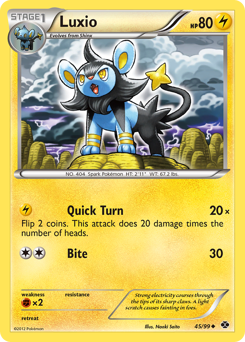 Luxio #45 Luxio - Next Destinies - #45 - Pokemon TCG card