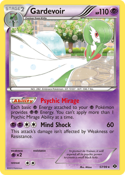 Gardevoir #57 Gardevoir - Next Destinies - #57 - Pokemon TCG card