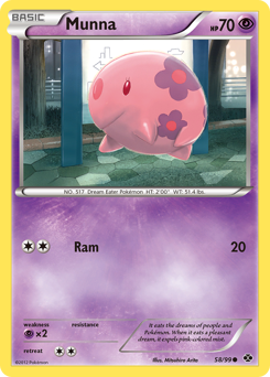 Munna - Next Destinies - #58 - Pokemon TCG card