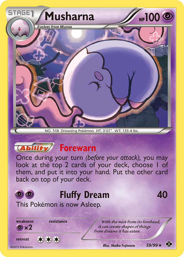 Musharna - Next Destinies - #59 - Pokemon TCG card
