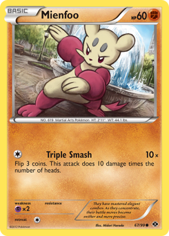 Mienfoo - Next Destinies - #67 - Pokemon TCG card