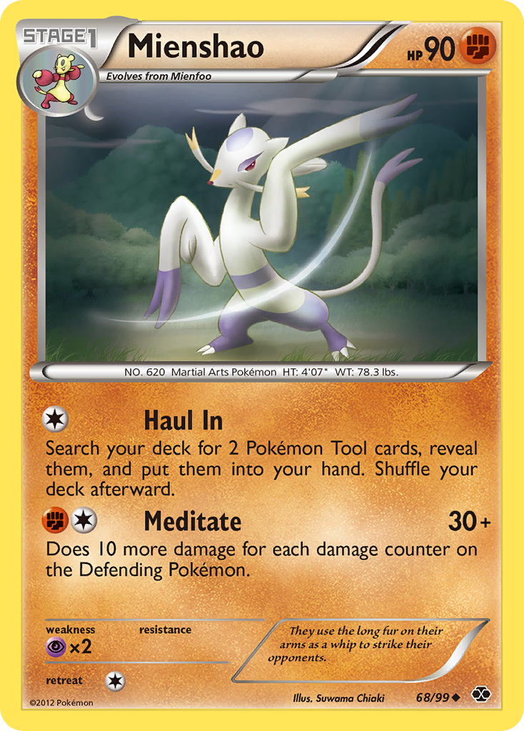 Mienshao - Next Destinies - #68 - Pokemon TCG card