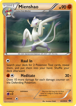 Mienshao #68 Mienshao - Next Destinies - #68 - Pokemon TCG card