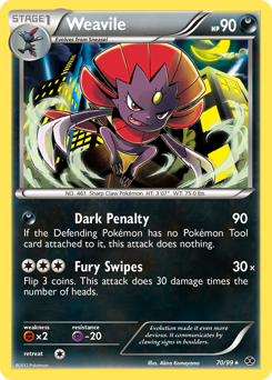 Weavile - Next Destinies - #70 - Pokemon TCG card