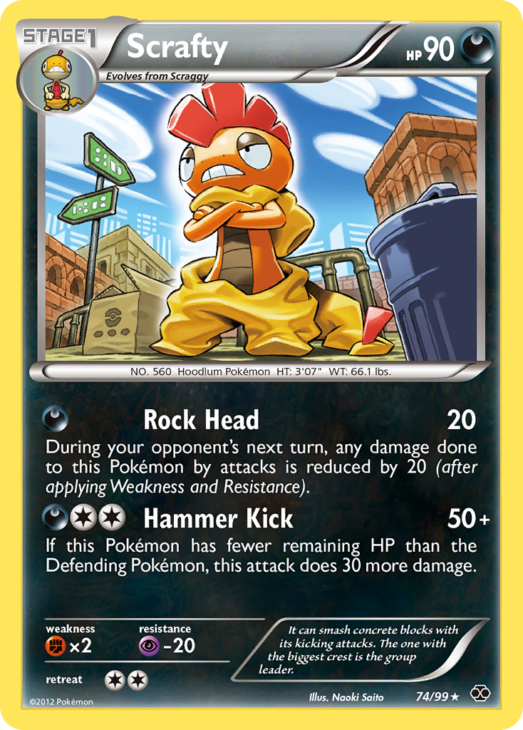 Scrafty - Next Destinies - #74 - Pokemon TCG card