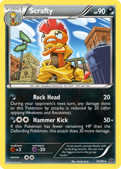 Scrafty #74 Scrafty - Next Destinies - #74 - Pokemon TCG card