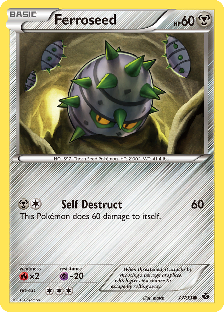 Ferroseed - Next Destinies - #77 - Pokemon TCG card
