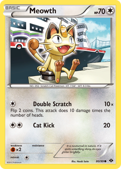 Meowth #80 Meowth - Next Destinies - #80 - Pokemon TCG card