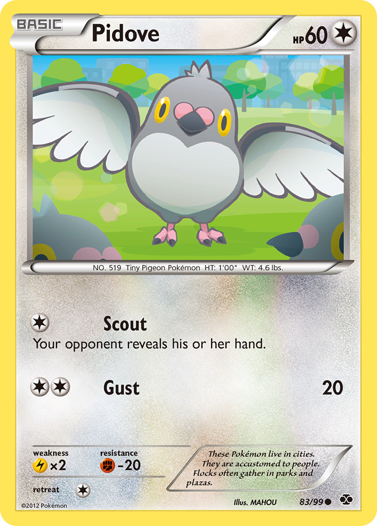 Pidove - Next Destinies - #83 - Pokemon TCG card