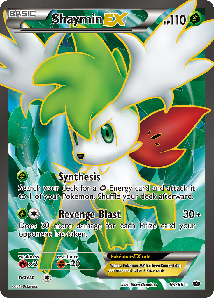 Shaymin-EX - Next Destinies - #94 - Pokemon TCG card