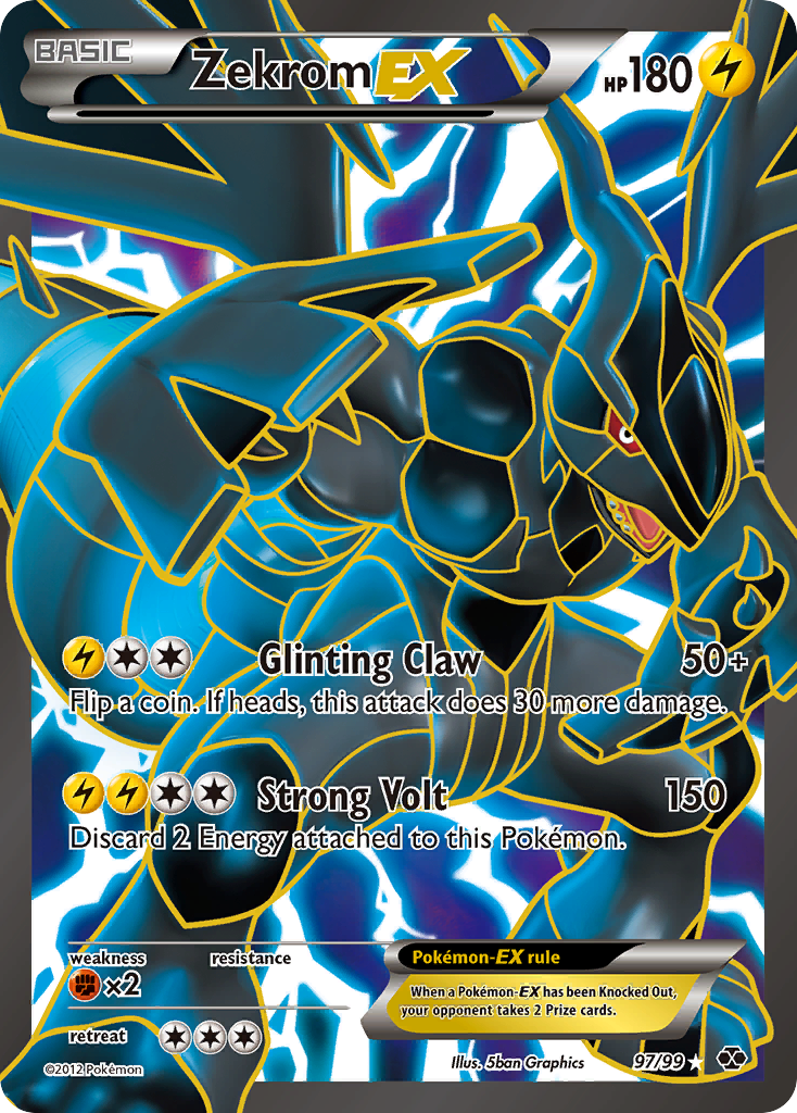 Zekrom-EX - Next Destinies - #97 - Pokemon TCG card